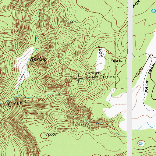 Topographic Map of Jubilee Guard Station, UT
