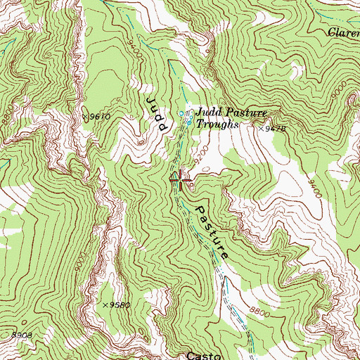 Topographic Map of Judd Pasture, UT