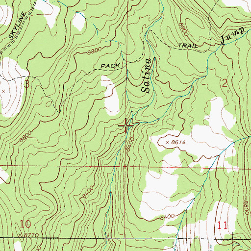 Topographic Map of Jump Creek, UT