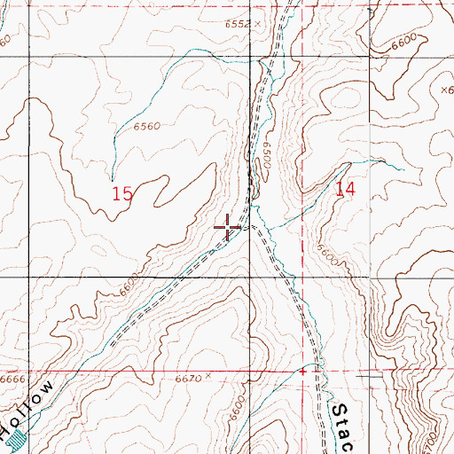 Topographic Map of Kate Hollow, UT