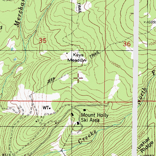 Topographic Map of Kays Meadow, UT