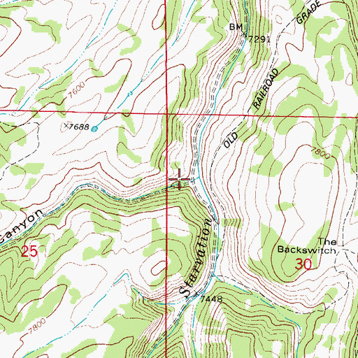 Topographic Map of Kelly Canyon, UT
