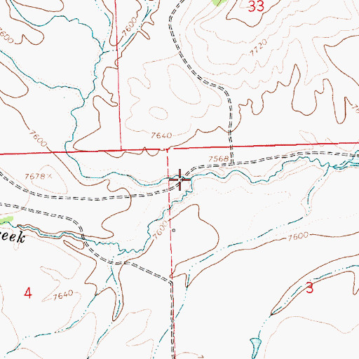 Topographic Map of Kettle Creek, UT