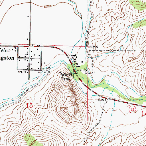 Topographic Map of Kingston Canyon, UT