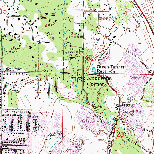 Topographic Map of Knudsens Corner, UT