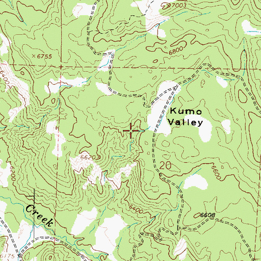 Topographic Map of Kumo Valley, UT