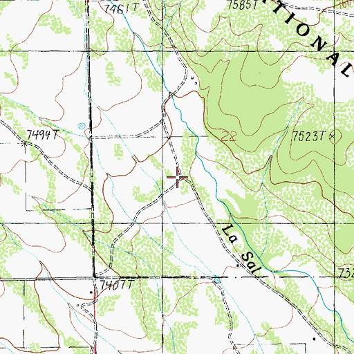 Topographic Map of La Sal Guard Station, UT
