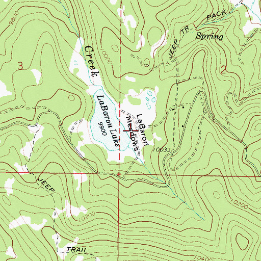 Topographic Map of LeBaron Meadows, UT