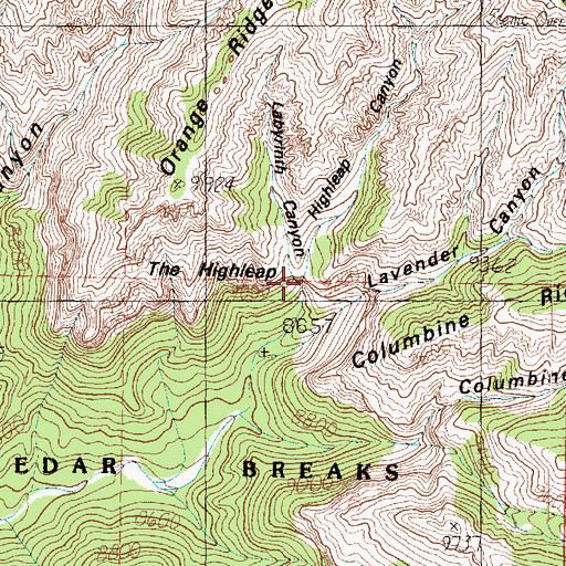 Topographic Map of Labyrinth Canyon, UT