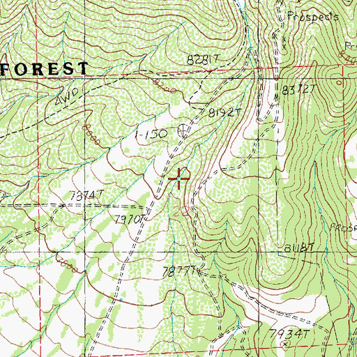 Topographic Map of Lackey Basin, UT