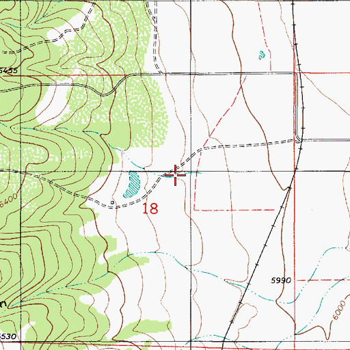 Topographic Map of Lake Canyon, UT