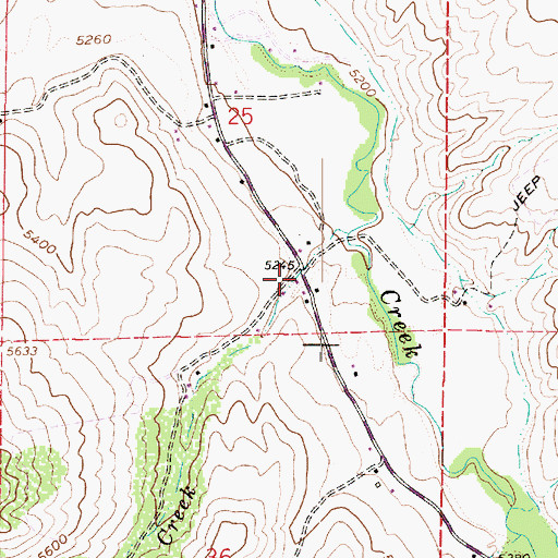 Topographic Map of Lake Canyon, UT