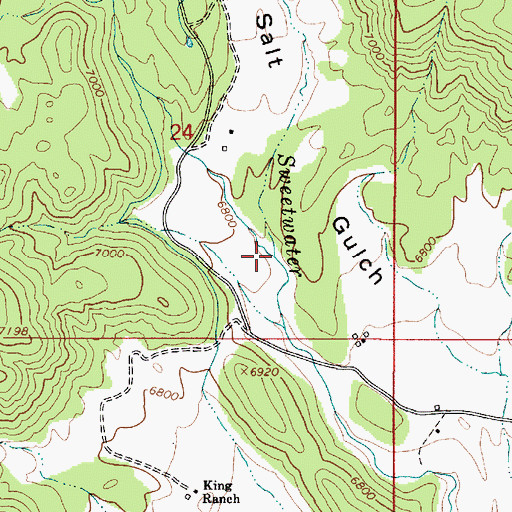 Topographic Map of Lake Creek, UT