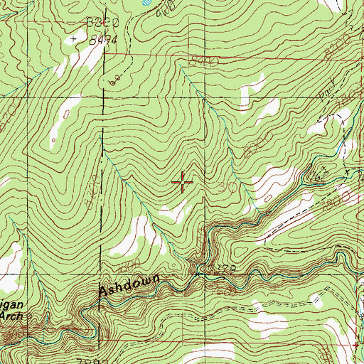 Topographic Map of Lake Creek, UT