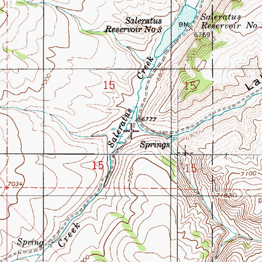 Topographic Map of Lake Hollow, UT