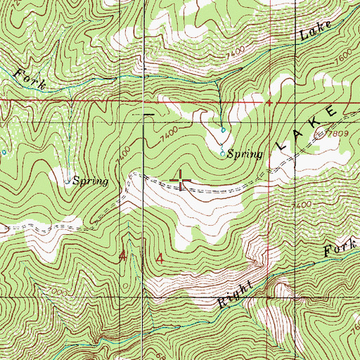 Topographic Map of Lake Ridge, UT