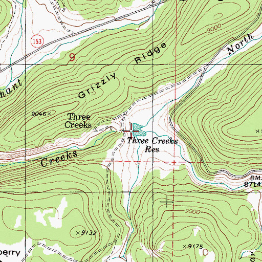 Topographic Map of Lake Stream, UT
