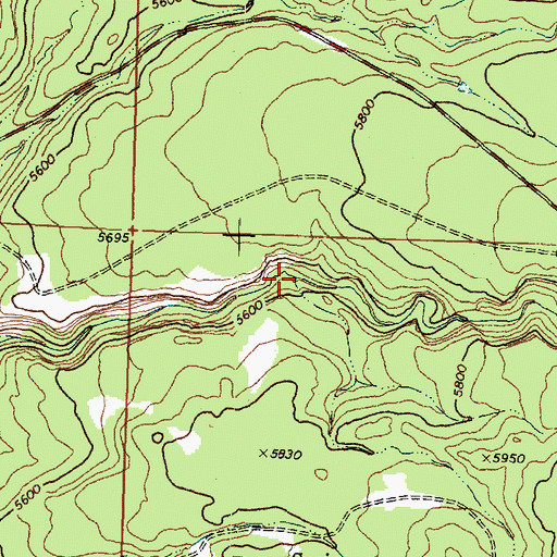 Topographic Map of Lark Canyon, UT