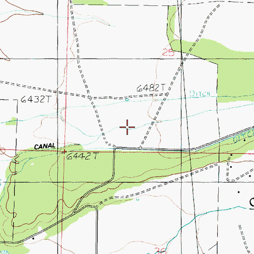 Topographic Map of Last Chance Canal, UT