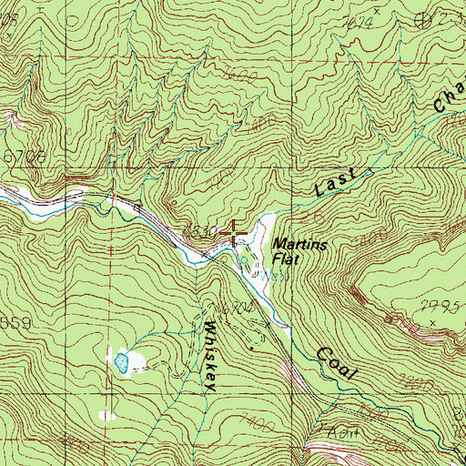 Topographic Map of Last Chance Canyon, UT