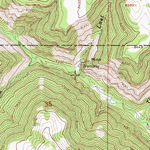 Topographic Map of Last Water, UT