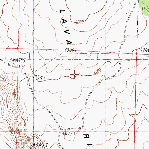 Topographic Map of Lava Ridge, UT