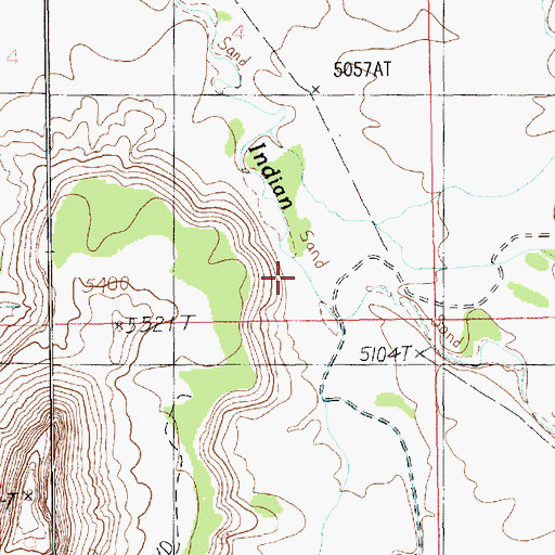 Topographic Map of Lavender Creek, UT