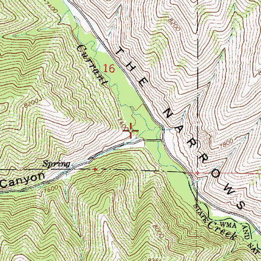 Topographic Map of Layout Canyon, UT