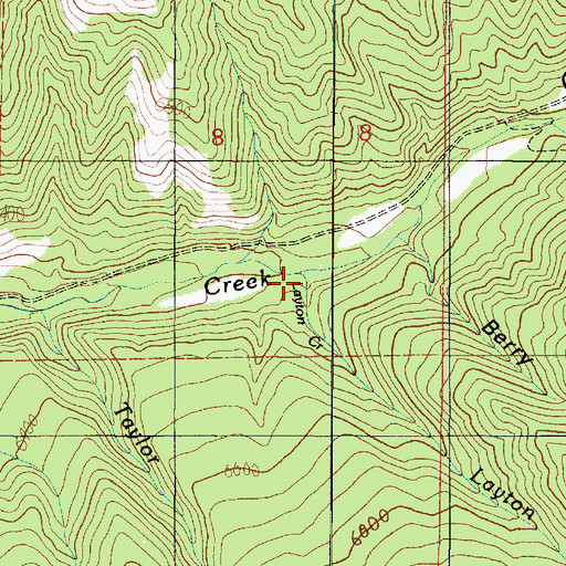 Topographic Map of Layton Creek, UT