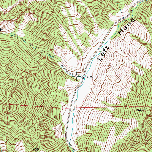 Topographic Map of Leatham Hollow, UT