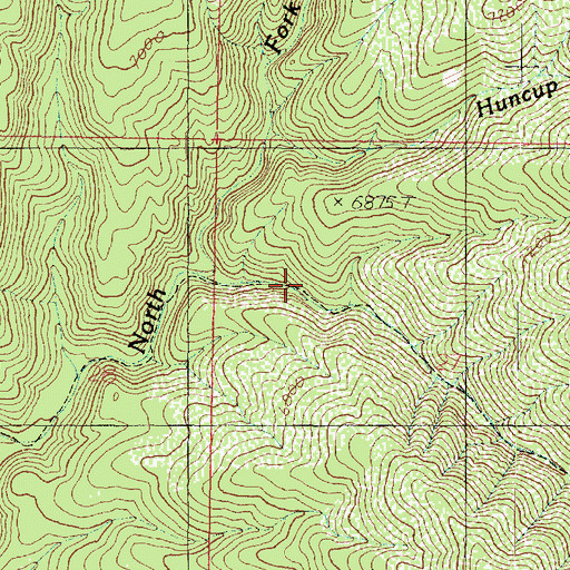 Topographic Map of Leavitts Canyon, UT