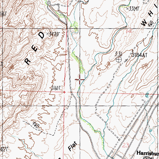 Topographic Map of Leeds Creek, UT