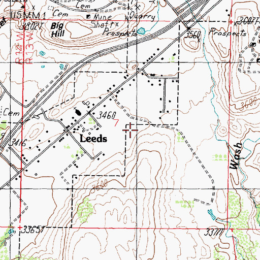 Topographic Map of Leeds Ditch, UT