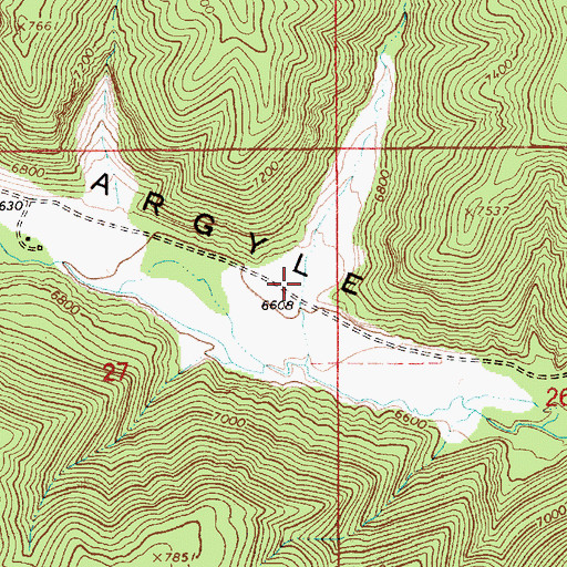 Topographic Map of Leers Canyon, UT