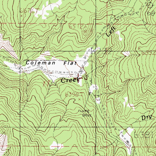 Topographic Map of Left Fork Fourmile Creek, UT