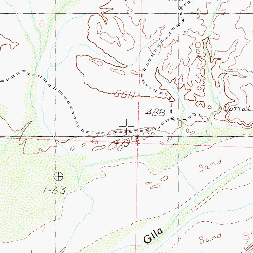 Topographic Map of East Mill Well, AZ