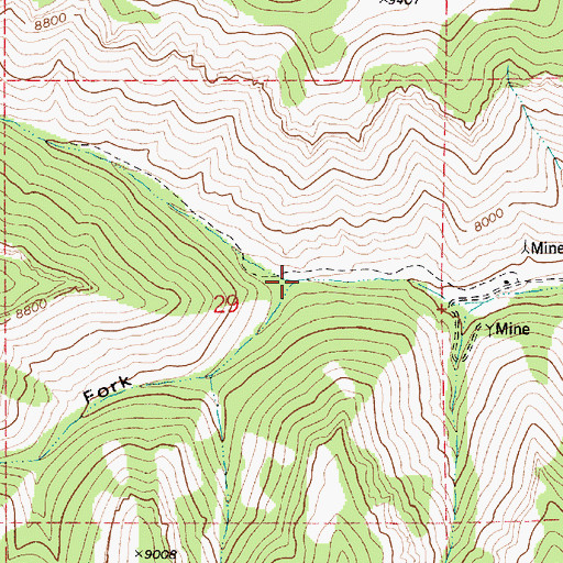 Topographic Map of Left Fork Rilda Canyon, UT