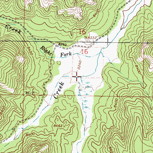 Topographic Map of Left Fork Upper Kanab Creek, UT