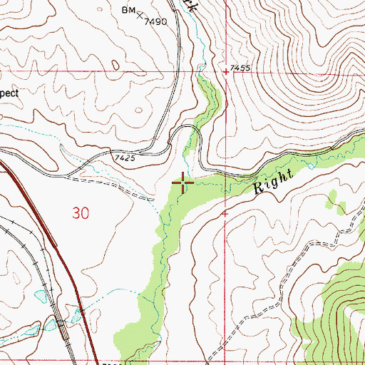 Topographic Map of Left Fork White River, UT
