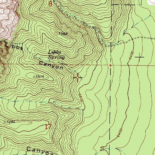 Topographic Map of Libbs Canyon, UT