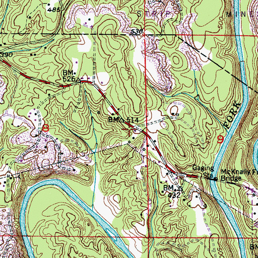 Topographic Map of Haig Church, AL