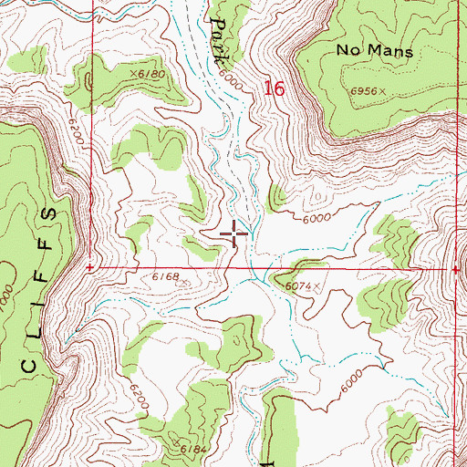 Topographic Map of Lick Wash, UT