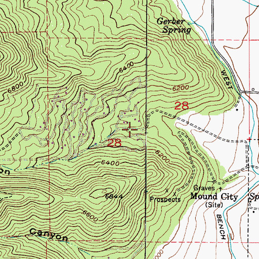 Topographic Map of Lime Canyon, UT
