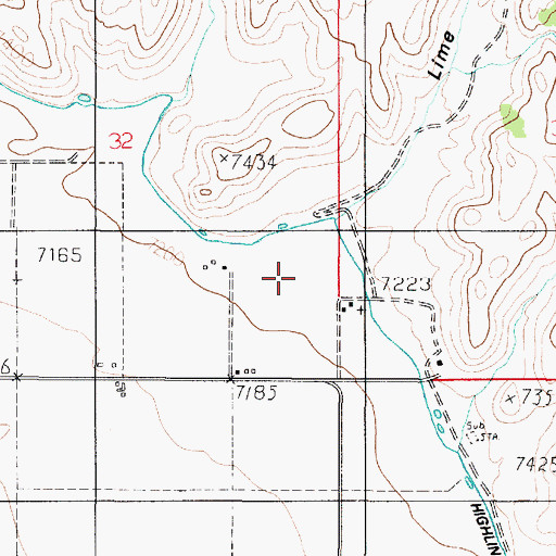 Topographic Map of Lime Kill Hollow, UT