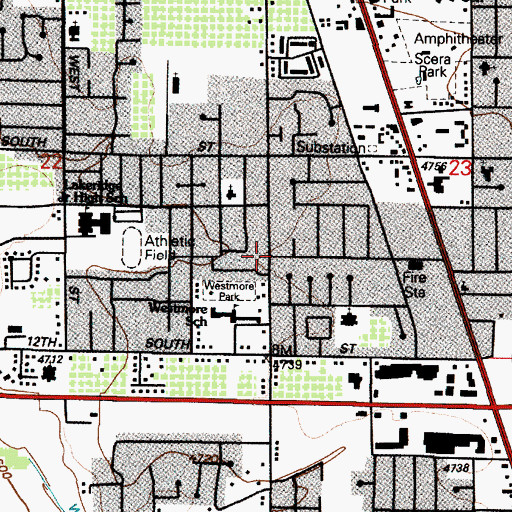 Topographic Map of Lincoln, UT