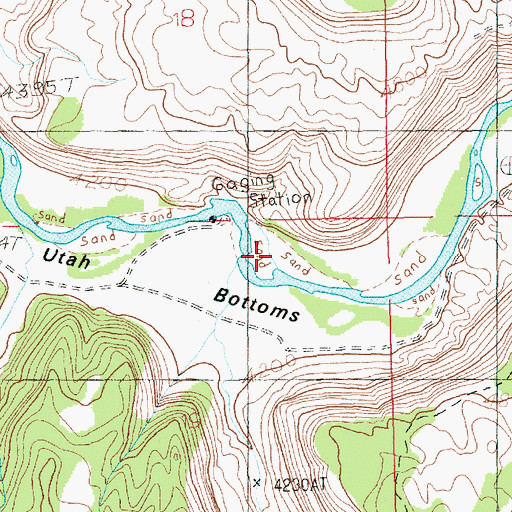 Topographic Map of Line Canyon, UT