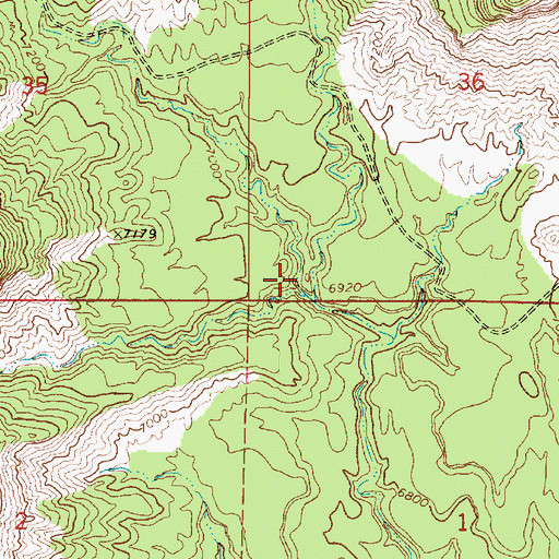 Topographic Map of Link Canyon, UT