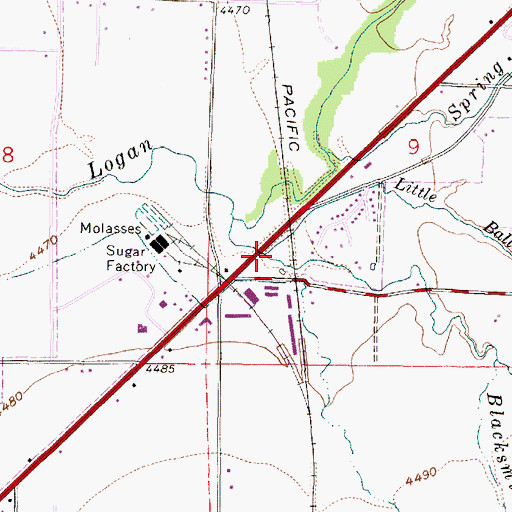 Topographic Map of Little Ballard Creek, UT