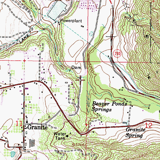 Topographic Map of Little Cottonwood Canyon, UT