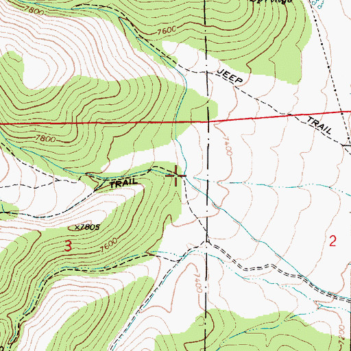 Topographic Map of Little Creek, UT